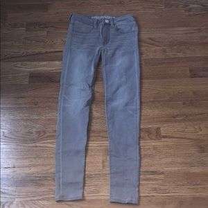 American Eagle Grey Skinny Jean Jeggings